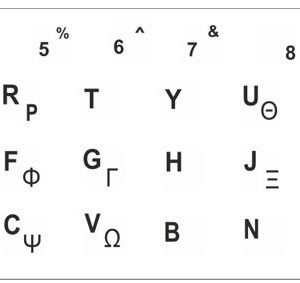 Αυτοκόλλητο universal για πληκτρολόγιο notebook