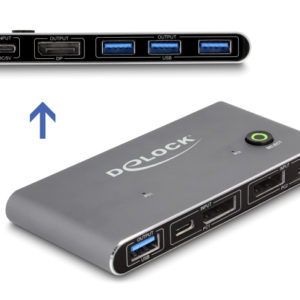 DELOCK DisplayPort KVM switch 18646 με 4x θύρες USB 5Gbps