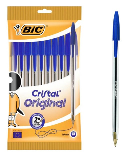 BIC στυλό διαρκείας Cristal με μύτη 1mm