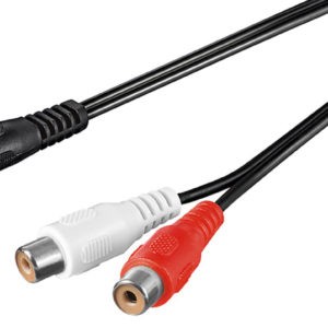 GOOBAY καλώδιο 3.5mm αρσενικό σε 2x θηλυκό RCA 50116