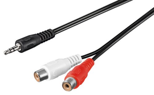 GOOBAY καλώδιο 3.5mm αρσενικό σε 2x θηλυκό RCA 50116