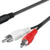 GOOBAY καλώδιο 3.5mm θηλυκό σε 2x RCA αρσενικό 50442