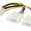 GOOBAY καλώδιο 2x molex 4pin σε 1x 6pin 51360