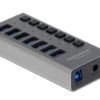 DELOCK USB hub 63669 με διακόπτες