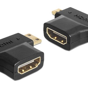 DELOCK αντάπτορας HDMI σε HDMI mini & micro 65446