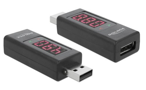 DELOCK αντάπτορας USB 65569 με οθόνη ένδειξης V/A