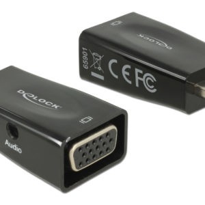 DELOCK αντάπτορας HDMI σε VGA 65901 με 3.5mm