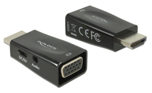 DELOCK αντάπτορας HDMI σε VGA 65901 με 3.5mm