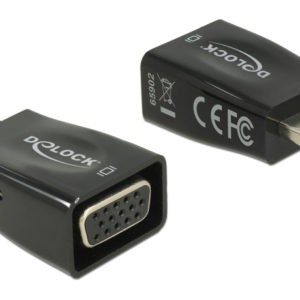 DELOCK αντάπτορας HDMI σε VGA 65902