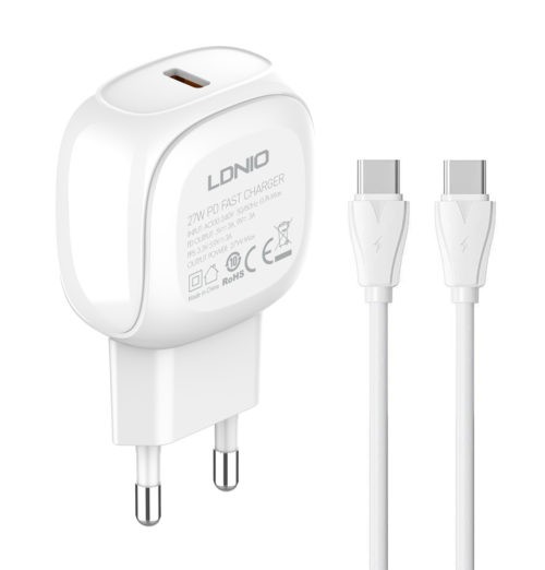 LDNIO φορτιστής τοίχου A1206C με καλώδιο USB-C