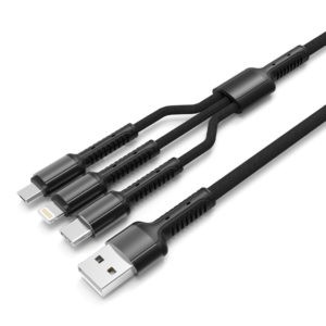 LDNIO καλώδιο USB σε USB-C/Lightning/Micro USB LC93