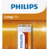 PHILIPS LongLife Zinc chloride μπαταρία 6F22L1B/10