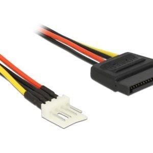 DELOCK καλώδιο ρεύματος 4pin floppy σε SATA 83918