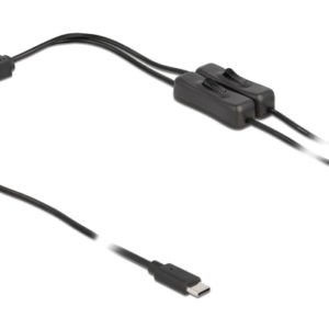 DELOCK καλώδιο USB Type-C σε 2x DC 5.5 x 2.1mm 86800