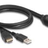 DELOCK καλώδιο HDMI & USB 87880