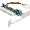 DELOCK κάρτα επέκτασης PCI Express σε PCI 32 Bit 5V 90062