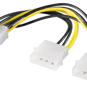 GOOBAY καλώδιο 2x molex 4pin σε 1x 8pin 93241