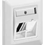 GOOBAY πρίζα τοίχου για 2x keystone jacks 95902