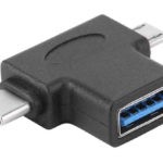 POWERTECH αντάπτορας USB σε USB-C & Micro USB CAB-U117