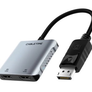 CABLETIME αντάπτορας DisplayPort σε 2x HDMI CT-DM2H8K-AG