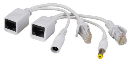 PULSAR σετ μετατροπείς PoE τύπου RJ45 και 2.1/5.5 P-POE1