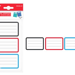 MP αυτοκόλλητες ετικέτες τετραδίων PN125-01