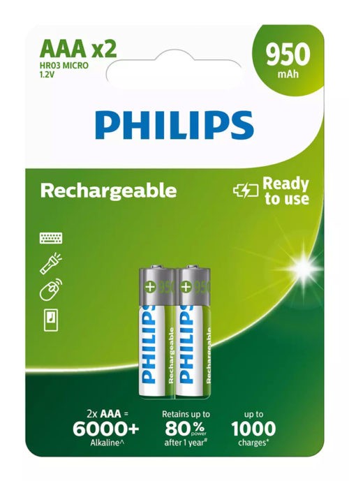 PHILIPS επαναφορτιζόμενη μπαταρία R03B2A95