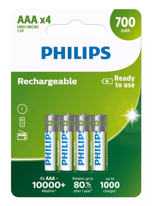 PHILIPS επαναφορτιζόμενη μπαταρία R03B4A70