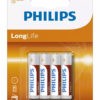 PHILIPS LongLife Zinc chloride μπαταρίες R03L4B/10 AAA R03 Micro