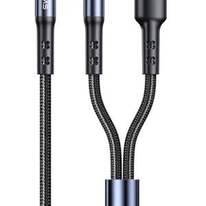 USAMS καλώδιο ήχου 3.5mm σε USB-C & 3.5mm US-SJ555