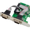 POWERTECH κάρτα επέκτασης PCIe σε 2x RS232 ST37