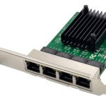 POWERTECH κάρτα επέκτασης PCIe σε 4x RJ45 GbE ST708