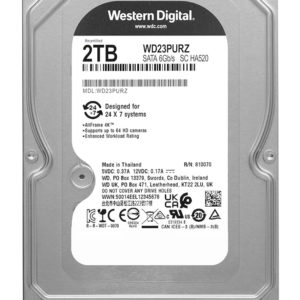 WD σκληρός δίσκος 3.5" Purple Surveillance 2TB