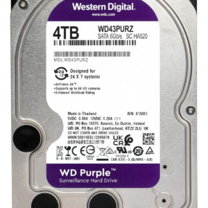 WD σκληρός δίσκος 3.5" Purple Surveillance 4TB