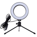 Φωτιστικό δαχτυλίδι LED ZD67B με μίνι τρίποδα