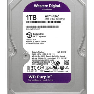 WD σκληρός δίσκος 3.5" Purple Surveillance 1TB