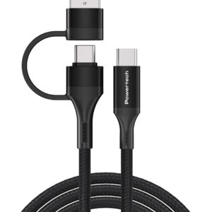 POWERTECH καλώδιο USB & USB-C σε USB-C PTR-0158