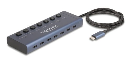 DELOCK USB-C hub 63410 με διακόπτες