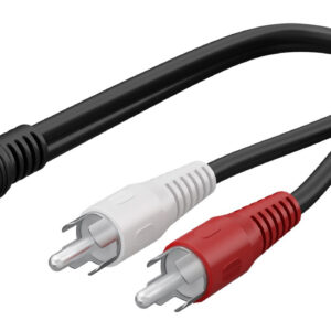 GOOBAY καλώδιο 3.5mm θηλυκό σε 2x αρσενικό RCA 50092