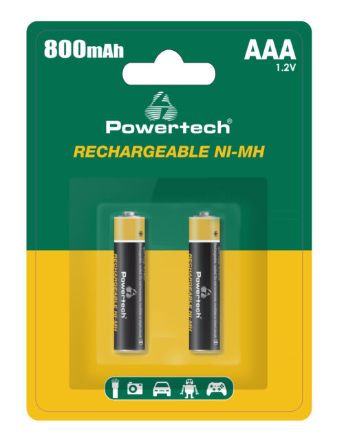 POWERTECH επαναφορτιζόμενες μπαταρίες NI-MH PT-1403