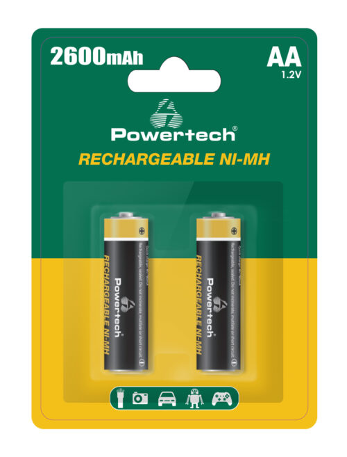 POWERTECH επαναφορτιζόμενες μπαταρίες NI-MH PT-1404