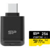 SILICON POWER κάρτα μνήμης microSDXC Inspire με card reader