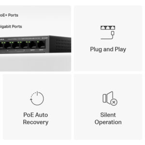 8x 10/100Mbps PoE+