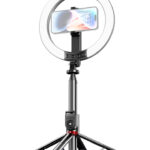 USAMS φωτιστικό δαχτυλίδι LED ZB323 με τρίποδο & βάση smartphone