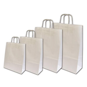 ΧΑΡΤΙΝΗ ΤΣΑΝΤΑ ΣΤΡΙΦΤΟ ΧΕΡΟΥΛΙ ΛΕΥΚΗ 41x32x12cm