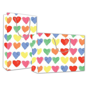 ΧΑΡΤΙΝΗ ΤΣΑΝΤΑ Y24x23x10cm "ΚΑΡΔΟΥΛΕΣ"