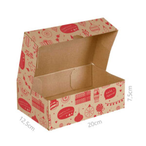 ΚΟΥΤΙ ΚΡΑΦΤ COURIER CHRISTMAS 20x12,5x7,5cm ΣΕΤ/10