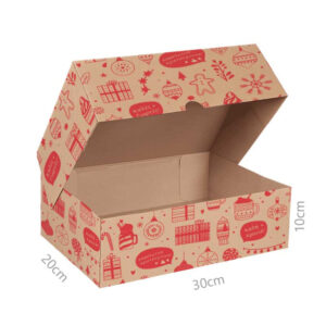ΚΟΥΤΙ ΚΡΑΦΤ COURIER CHRISTMAS 30x20x10cm ΣΕΤ/10