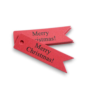 ΚΑΡΤΕΛΑΚΙΑ ΚΟΚΚΙΝΑ 7x2cm MERRY CHRISTMAS ΣΕΤ/50