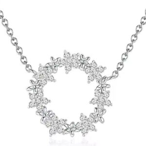 BAMOER κολιέ BSN028 με κυβική ζιρκόνια